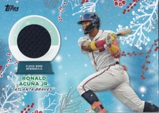 2023 Topps Holiday - Relics Ronald Acuña Jr. #RC-RAJ (MEM)
