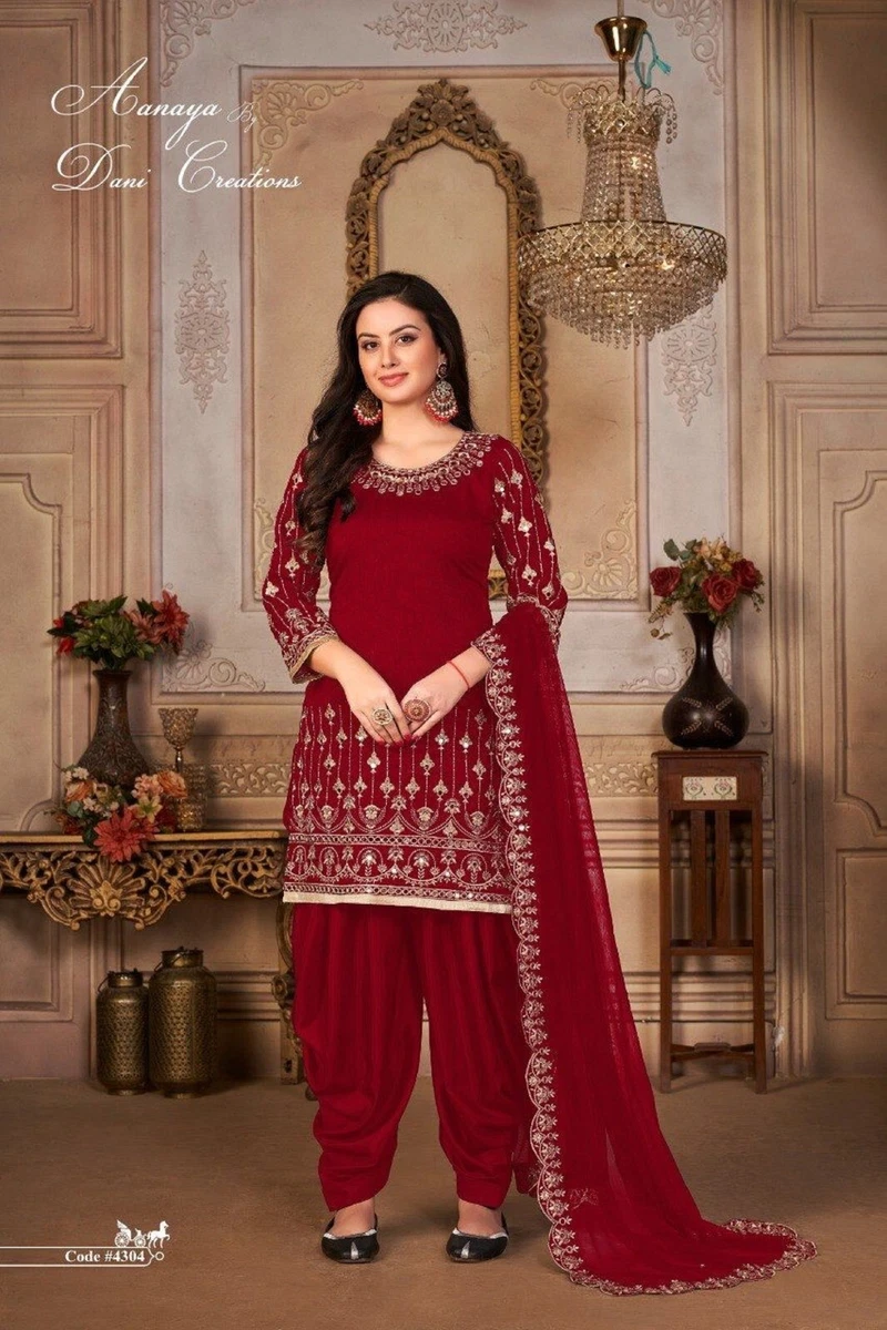 Bridal punjabi suits in red deals color