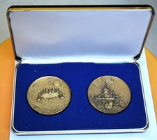 1976 Medallic Art Co. Viking 1 & 2 Twin Mars Landing Bronze Medal COA number 450