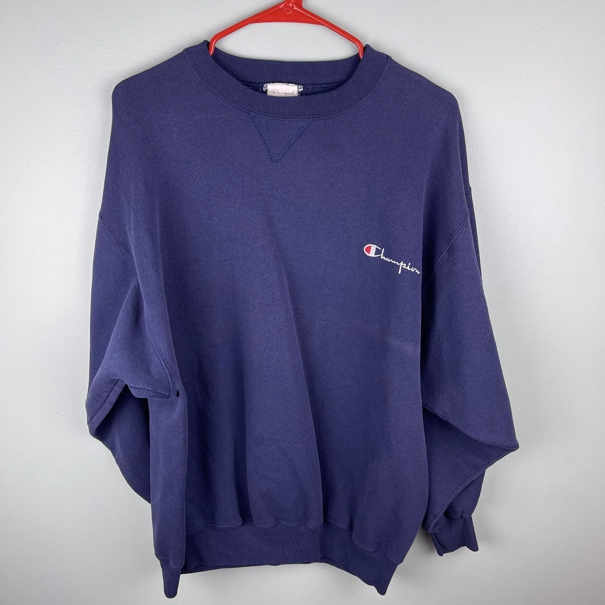 Vintage 90s Champion Reverse Weave Script Logo Crewneck Sweatshirt
