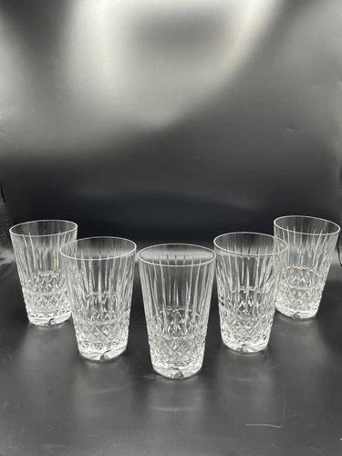 Set Of 5 Waterford Crystal Maeve 5" Tall Highball Tumbler Vintage EUC