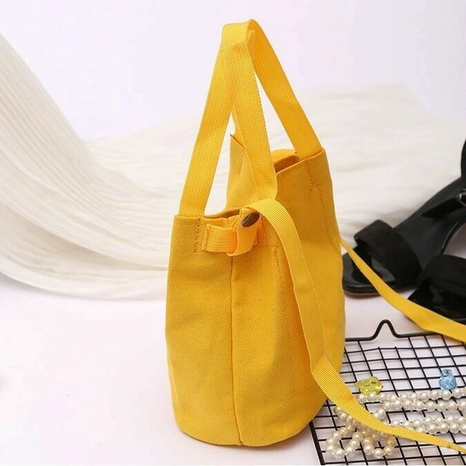 Damen Leinen Handtasche Umhängetasche Kuriertasche Tragetasche Beutel Chic UK - Bild 4 von 4