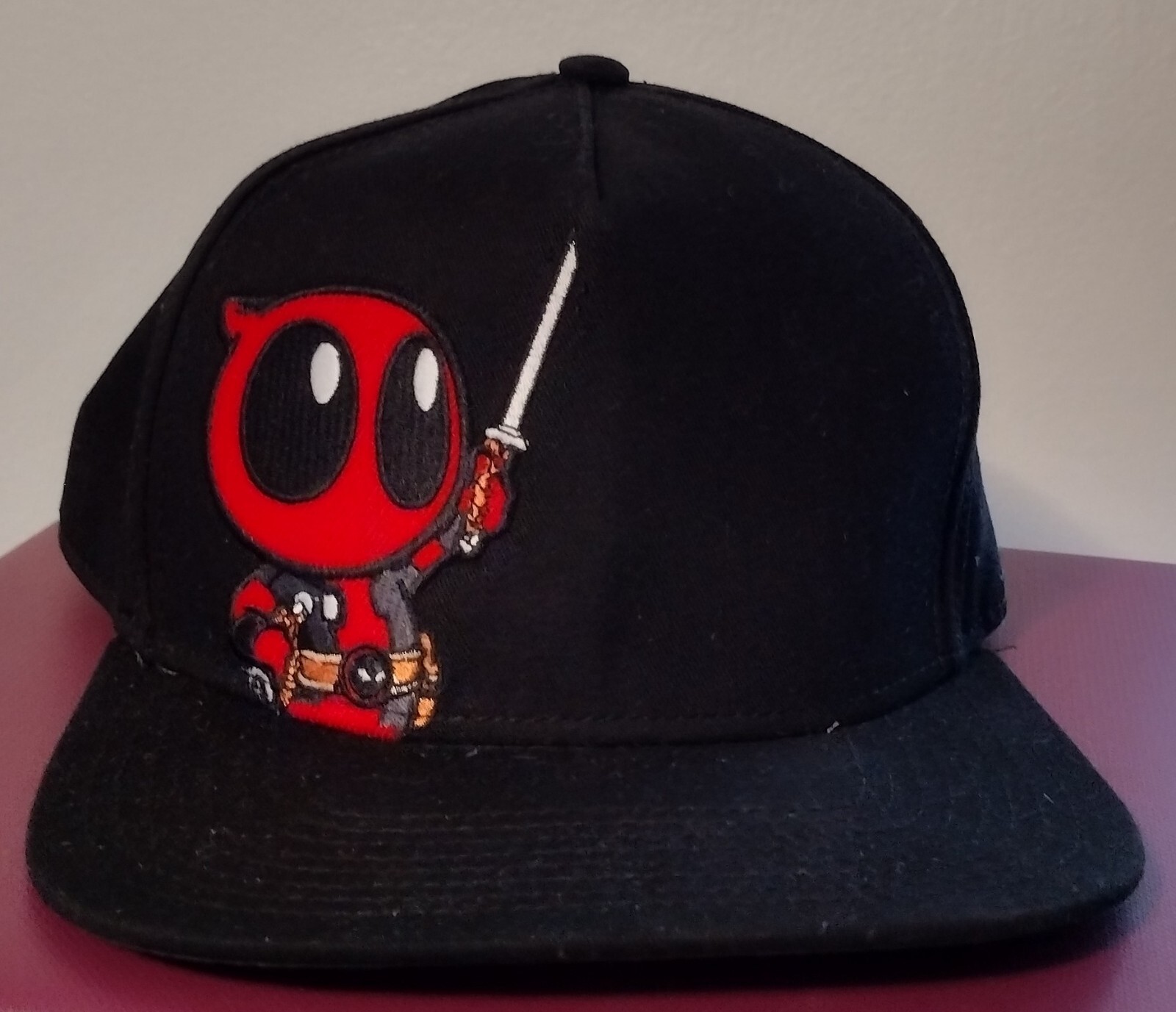Marvel Deadpool Snapback Flat Bill  Baseball Cap … - image 1