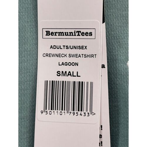BermuniTees Sweatshirt Womens S Green French Terry Pullover Soft Coastal NEW - 第 8/11 張圖片