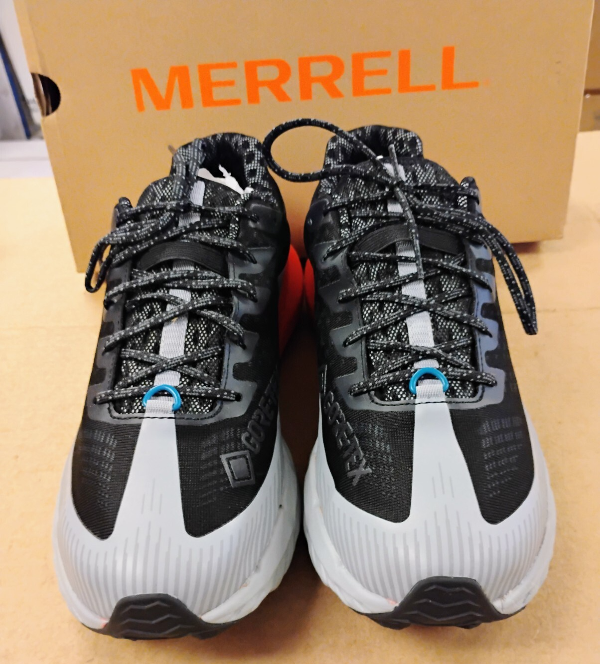 Scarpe da trail running Merrell Agility Peak 5 GTX da uomo taglia 11 5 nere mandarino