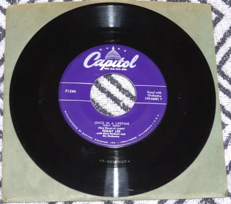 Peggy Lee - Once in a Lifetime / Life is so Peculiar US 7