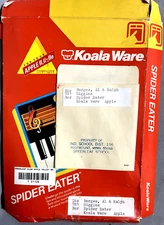 Untested Spider Eater Music disk Apple 2/2+/2E Educational Koala Ware w/Pad