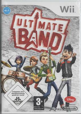 Ultimate Band Nintendo Wii NEU Ultimate Leadsänger Schlagzeug Gitarre Bass
