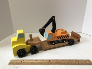 melissa and doug trailer and excavator