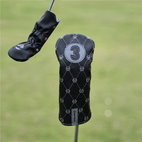 Schwarze Taylormade Golfschläger Headcovers Driver Fairway Hölzer Cover Head Covers Set - Bild 17 von 29