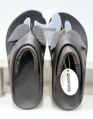 NWT OOFOS OOriginal Recovery Flip Flop Sandals - Cosmic Grey Men’s Sz 13 $60 OOFOS OOriginal Sandal main image 2