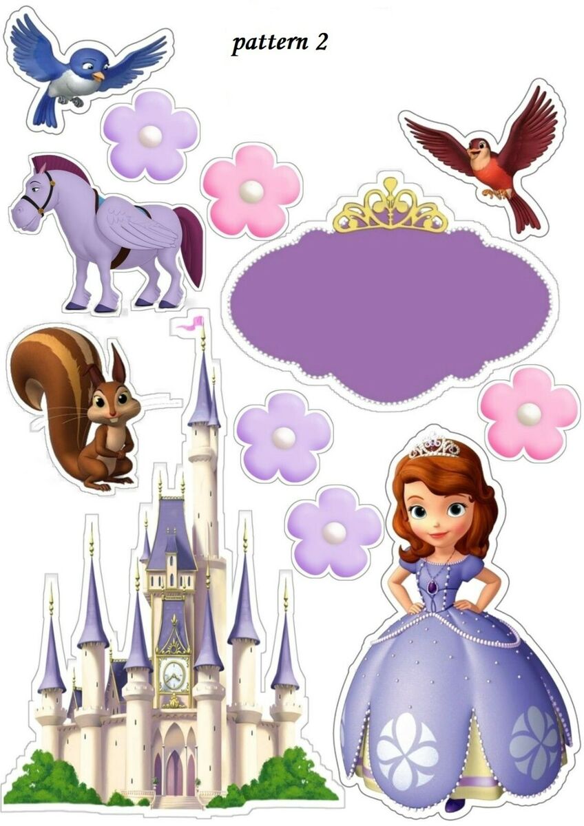 Printable Cake Topper Doll Princess Cake Topper Personalized