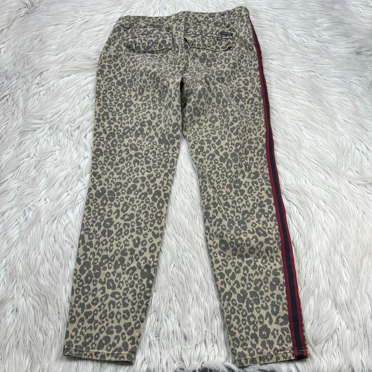 ☆関税込☆SAINTPAIN★SP LEOPARD RDS DUCK DOWN PADDIN.G★ Sanctuary Women's 29 Leopard Print Side Stripe Skinny Jeans