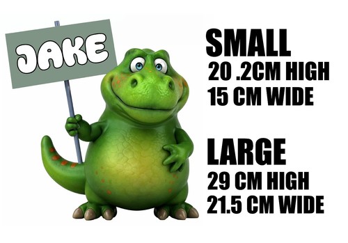 Personalised Dinosaur Name Designs For Bedroom Sticker For Door / Wall Vinyl - Picture 15 of 15