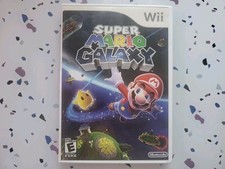 Super Mario Galaxy Nintendo Wii, 2007 Complete Disc Case Manual