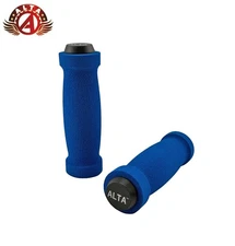 ALTA Short Bicycle Grips 7/8" Handlebar 127mm Blue Foam Comfort Cruiser/BMX.