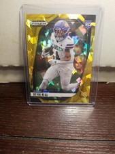 2025 Panini Prizm Draft Picks Devin Neal Gold Ice #43 Kansas RC