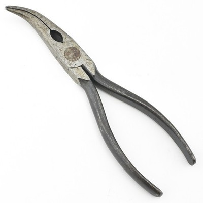 Unusual VTG E.A Berg Sweden Offset Curved Needle Nose Pliers 2431-7 Eskiltuna