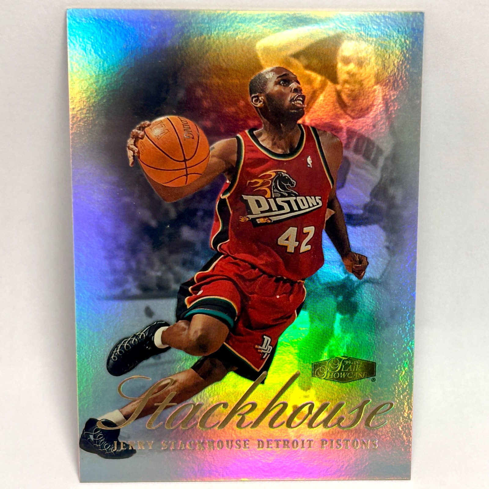 1999 Flair Showcase - Jerry Stackhouse #12 Detroit Pistons NM+