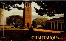 Vintage Postcard Chautauqua Institution Miller Bell Tower, New York JL9