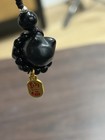 Crystal Carving. Silver Obsidian Cat Kitty Kitten Good Luck.  — photo 4