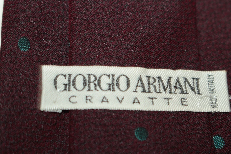 Corbata de seda GIORGIO ARMANI hecha en Italia F84220 Foto 4 de 4