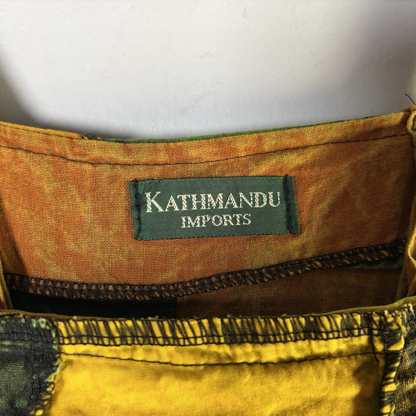 Kathmandu Imports One Size Patchwork Overalls Wid… - image 10