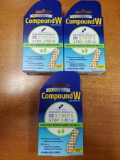 3 Boxes of 10: Compound W One Step Kids Wart Remover Strips (Exp 3/26) 0018-R4P3