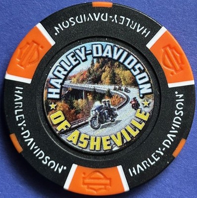 Harley Davidson Full Color Poker Chip HD Asheville in Asheville, North Carolina