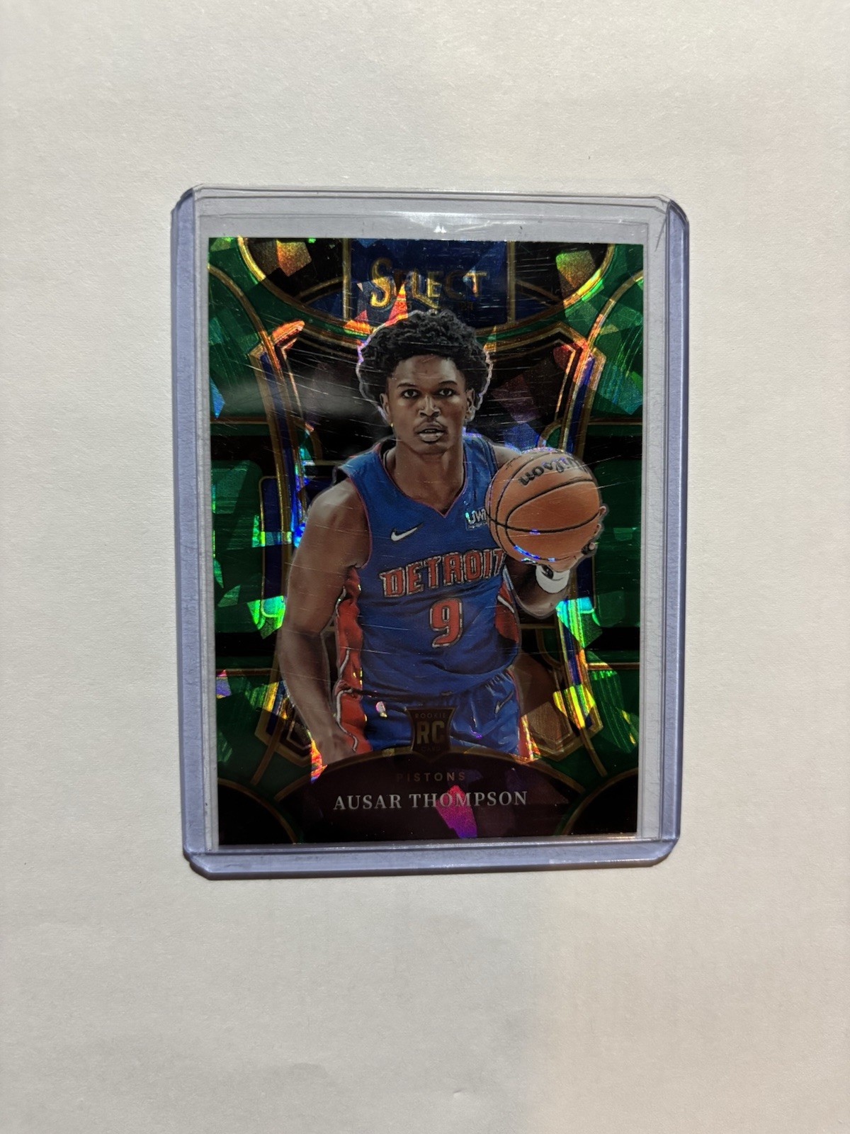 2023-24 Panini Select - Mezzanine Level Ausar Thompson #316 Green Ice Prizm (RC)