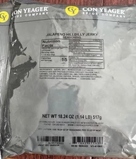 Con Yeager Jerky Jalapeno Hillbilly Seasoning 18.24 oz Bag – Premium Quality
