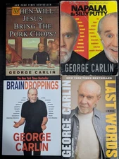 George Carlin Book Bundle - Brain Droppings, Last Words, Napalm, and Jesus Pork
