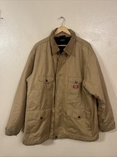 Vintage Dickies Jacket Zip Up Chore Work Coat Men s Size Large Brown
