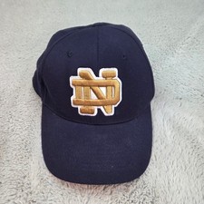 Top of the World Notre Dame Hat Men One Size Navy Blue Excellent ND Shamrock