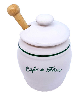 RARE NWT Vintage 100% Authentic Iconic Cafe De Flore Paris Cafe Serving Jar