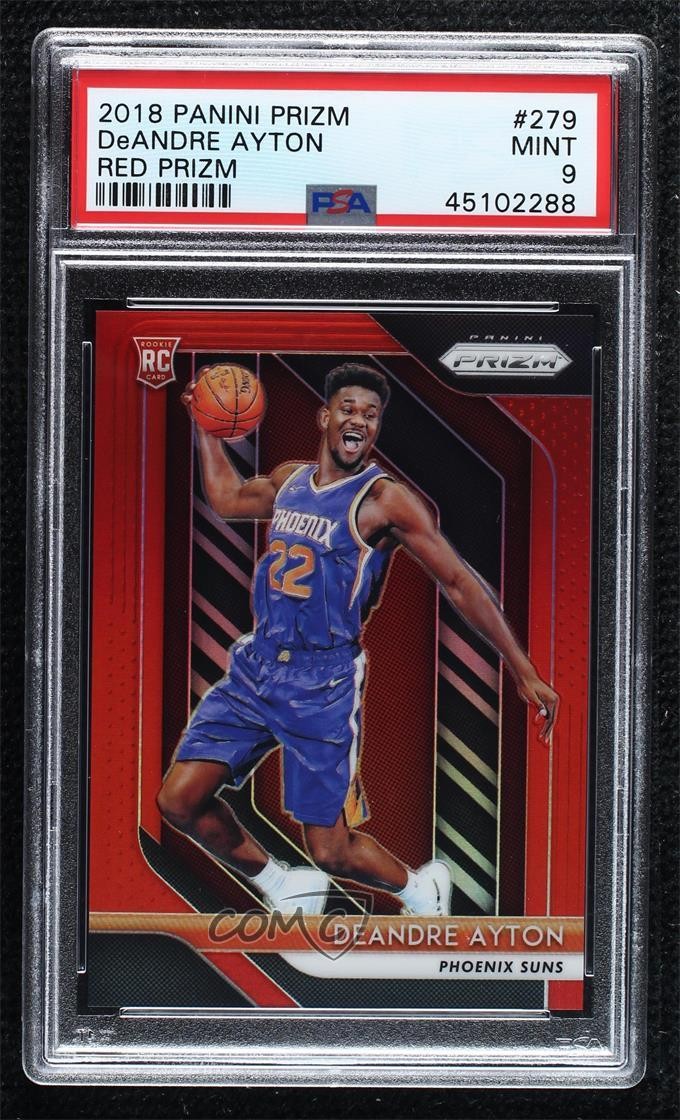 2018-19 Panini Prizm Red 3/299 DeAndre Ayton #279 PSA 9 MINT Rookie RC ya6