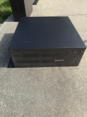 4RU vertical wall mount rack for network equipment and patch panels. 