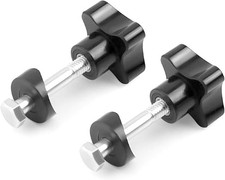 Walker Rollator Replacement Knobs 2 Sets Black PP Adjustment Parts Tool-Free Fit