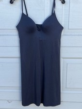 Women's Uniqlo Dress grey Padded Bra Adjustable Tank Midi L