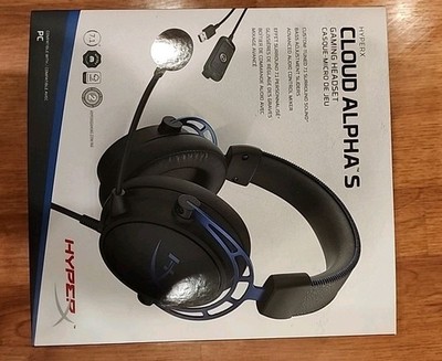 HyperX Cloud Alpha S Wired Over-Ear Gaming Headset - Blue (new headband cover)