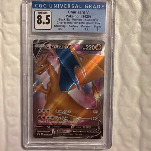 2020 CHARIZARD V SWSH050 PROMO CGC 8.5 NM/Mint+