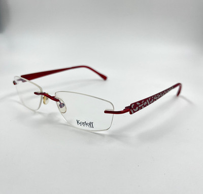 Korloff PARIS K052.016 Shiny Pomegranate Rimless Eyeglasses Frames 51-18-135