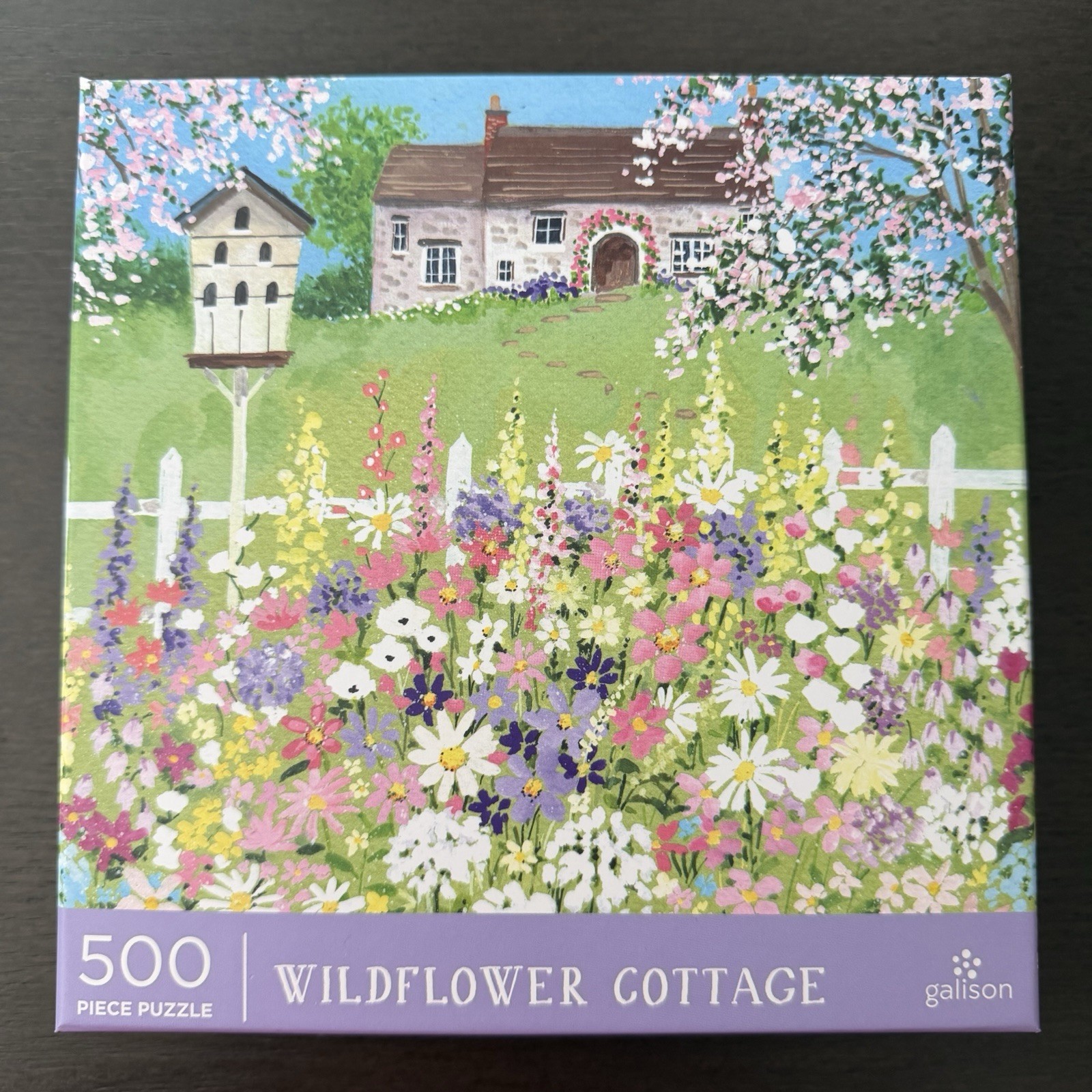 Galison 2026 Spring Limited Edition Wildflower Cottage 500 Piece Puzzle New