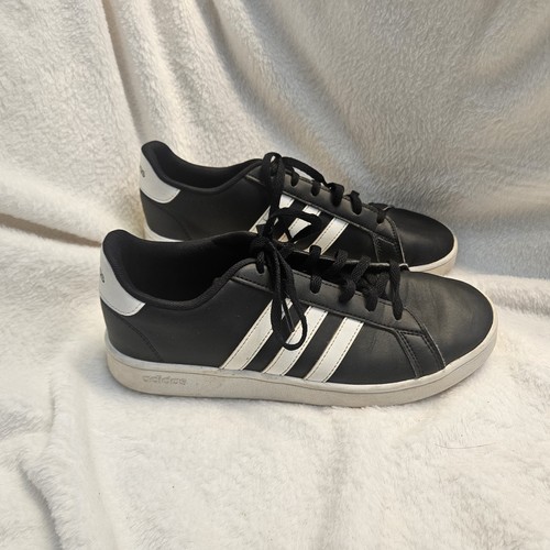 Adidas Herren Cloudfoam Grand Court Schwarz Sneaker Schuhe Klassisch 3 Streifen Gr. 6 - Bild 4 von 9