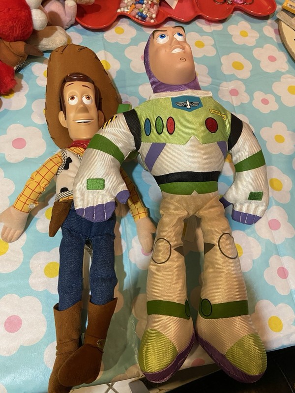 Toy-story Woody Hard Face Soft Body Disney Store Exclusive With Buzz Light year 