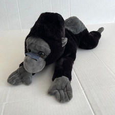 FAO Schwarz Gorilla Plush Ape Laying Large 20 Inch