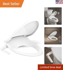 PureWash M250 Elongated Manual Bidet Toilet Seat  Adjustable Spray  Pressure