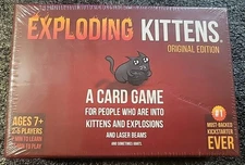 ORIGINAL EDITION - EXPLODING KITTENS Card Game SEALED New In Box 2-5 Player 7+