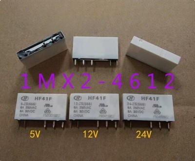 2pcs new  HF41F 5-ZS(555) 5V 6A five-pin *hh