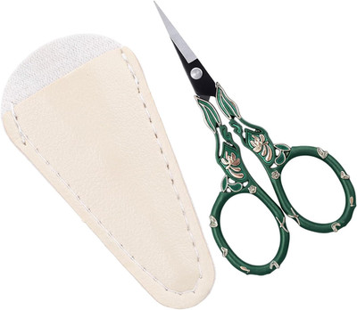 Vintage Needlework Scissors with Cover Small Sewing Scissors for Embroidery Craf